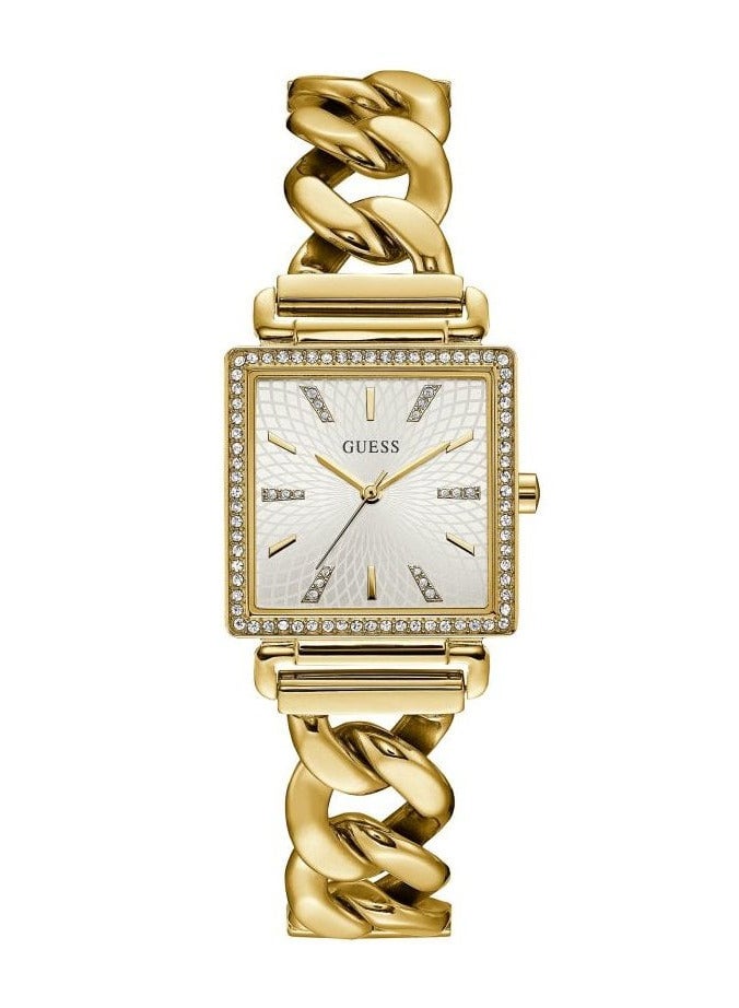 Guess Crystal Gold Tone Watch For Women W1030L2 - Image 1
