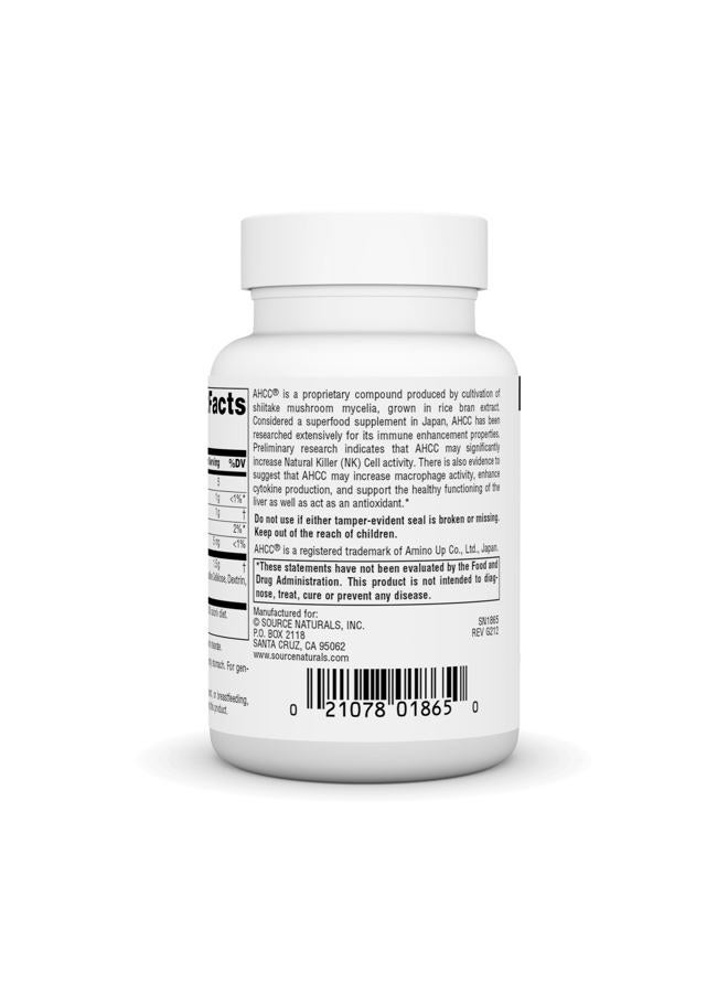 Source Naturals AHCC 750 ملغ يزيد من نشاط خلايا القاتل الطبيعي* - 30 كبسولة - Image 3