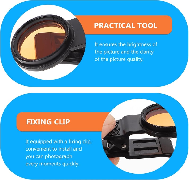 ULTECHNOVO Coral Reef Cpl Phone Lens Filter 6-in- for Underwater Aquarium Photography, Universal Portable External Lens Attachment for Sea Tank Color Enhancement - Image 3