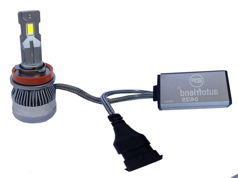 autofriend مصباح أمامي LED، H/8، H11 40000LM، 6000K أبيض بارد، IP67 مقاوم للماء (af-Glowdrive_H11/H8_200w) - Image 5