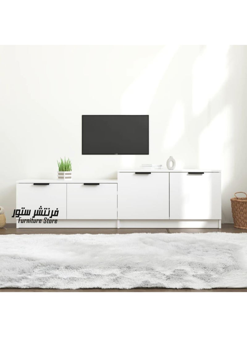 فرنتشر ستور وحدة تليفزيون مودرن - ارتفاع 45 سم - عرض 161 سم - عمق 30 سم ، من فرنتشر ستور.  - Image 1