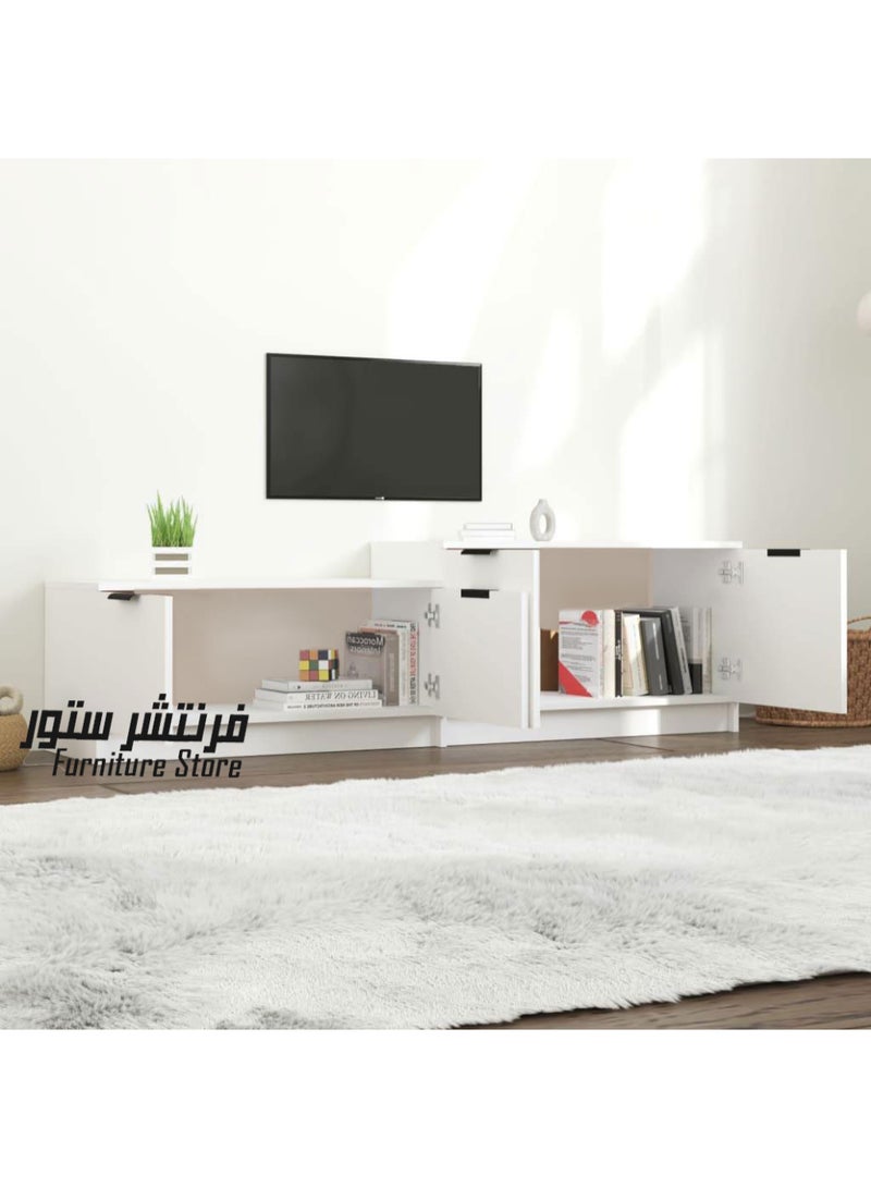 فرنتشر ستور وحدة تليفزيون مودرن - ارتفاع 45 سم - عرض 161 سم - عمق 30 سم ، من فرنتشر ستور.  - Image 2