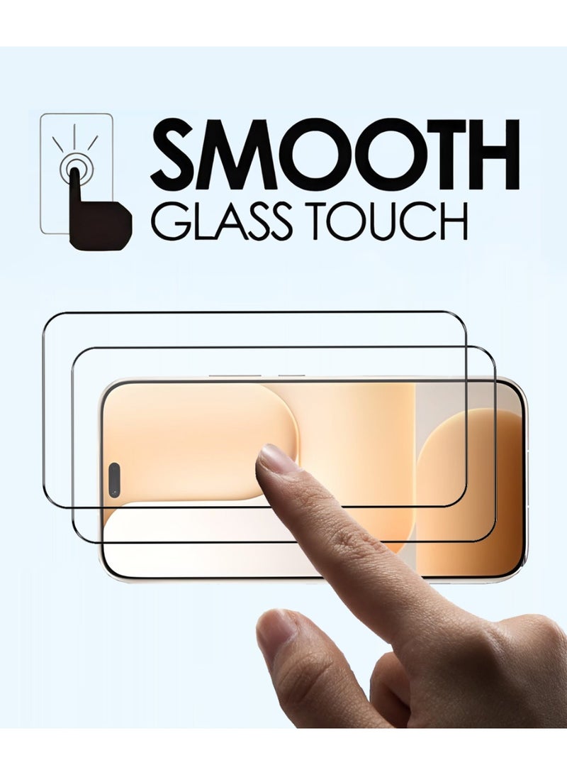 Yunpy [2+1 Packs] for Honor 600 Lite Tempered Glass Screen Protector with Camera Lens Film, Including 2 Pack Front Glass and 1 Pack Camera Lens Film, 9H Hardness HD Clear Anti-Scratch Anti-Fingerprint Bubble-Free Case Friendly Screen Protector - Image 4