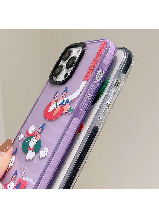 اس-توب جراب لهاتف iPhone 11 بنمط توضيحي بسيط وغطاء كامل للهاتف - Image 4