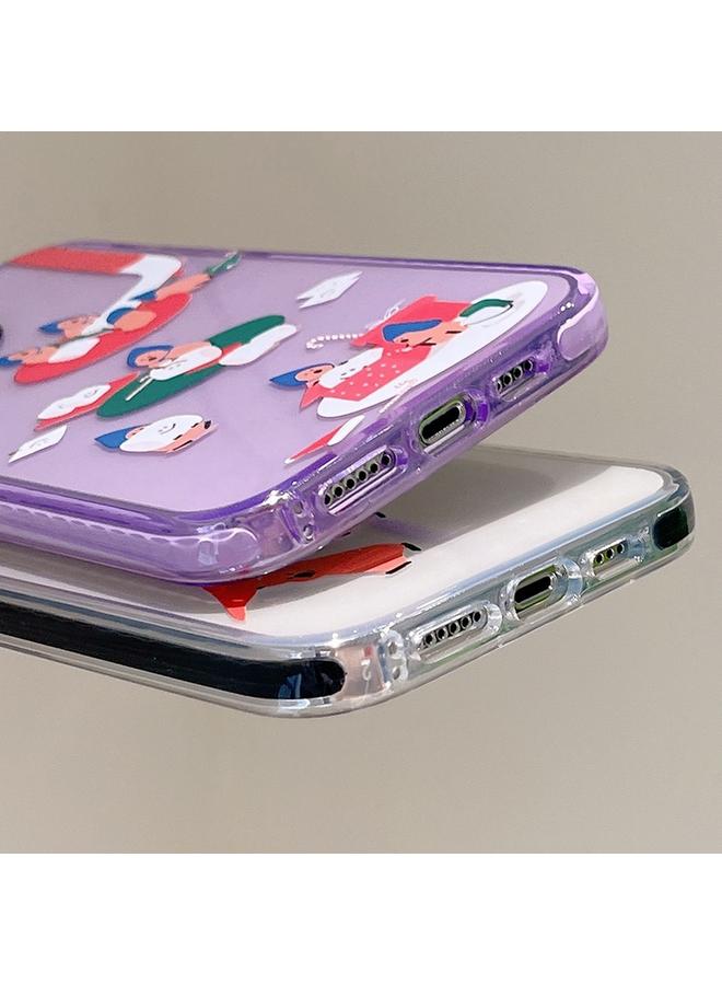 اس-توب جراب لهاتف iPhone 11 بنمط توضيحي بسيط وغطاء كامل للهاتف - Image 5