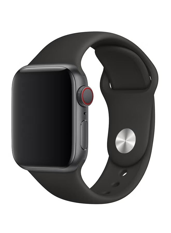 Replacement Band for Apple Watch 7/6/SE/5/4 45/44/42mm Black - Image 2