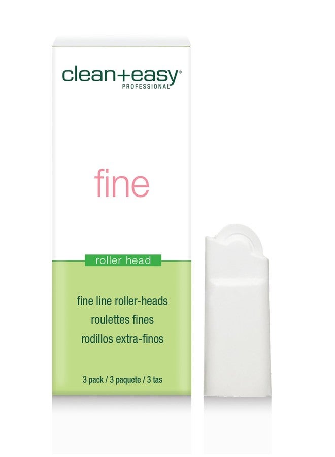 Clean + Easy Fine Line Wax Roller Heads – Roll On Wax Applicator for Precise Hair Removal on Face, Brows & Upper Lip, 3 Pack - Image 1