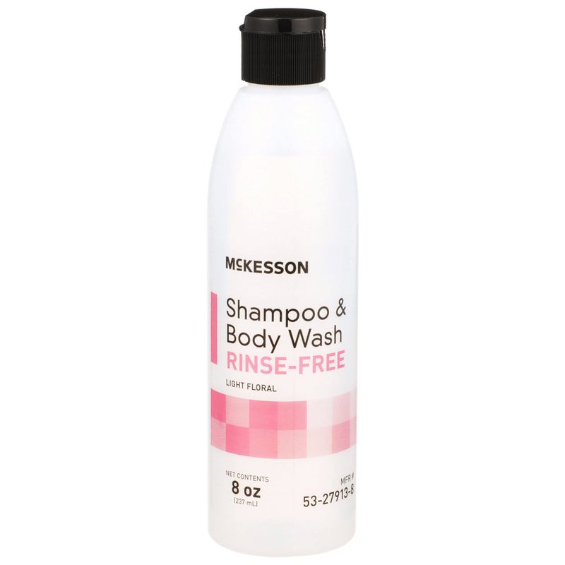 McKesson Shampoo and Body Wash, Rinse-Free, Light Floral, 8 oz, 1 Count - Image 1