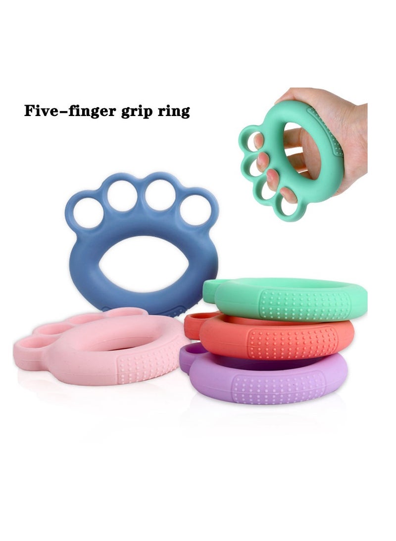 ALCOACH Hand Grip Strengthener grip Silicone Finger Exerciser Hand Extensor Exerciser Finger Grip Strength Trainer Relieve Wrist and Thumb Pain  - Image 2