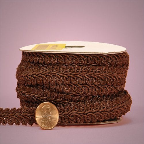 Paper Mart Brown Gimp Braid Trim, 5/8" X 10yd - Image 3