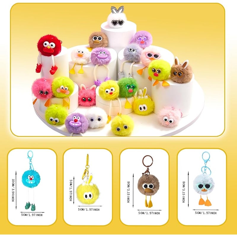 OMyFav 30PCS Party Favors Kids Keychains - Fun Keychain Cute Birthday Goodie Bags Stuffers for Kid Easter Egg Fillers for Kids Easter Egg Stuffers Classroom Prizes Key Chains Bulk Elementary Student Prizes - Image 2