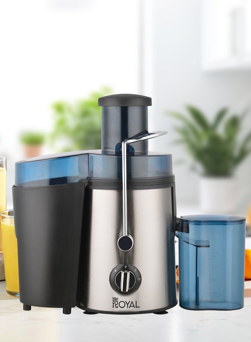 Royal 500W Whole Fruit Juice Extractor 1.8L | Stainless Steel, 2-Speed Copper Motor, Pulp Separator, Overheat Protection & Dishwasher-Safe | RA-SJ1111 Black 1.8 L 500 W RA-SJ1111 Black/Silver - Image 5