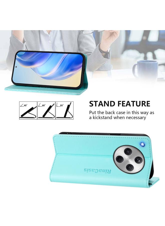 اس-توب جراب هاتف OPPO Find X8 RC01 المصنوع من الجلد ثنائي الطي مع خاصية الشفط المغناطيسي بتقنية RFID - Image 4