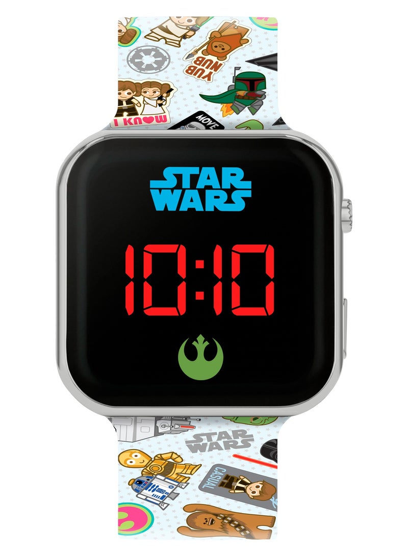 Disney Star Wars LED Strap Boys Watch - STW4074 - Image 1