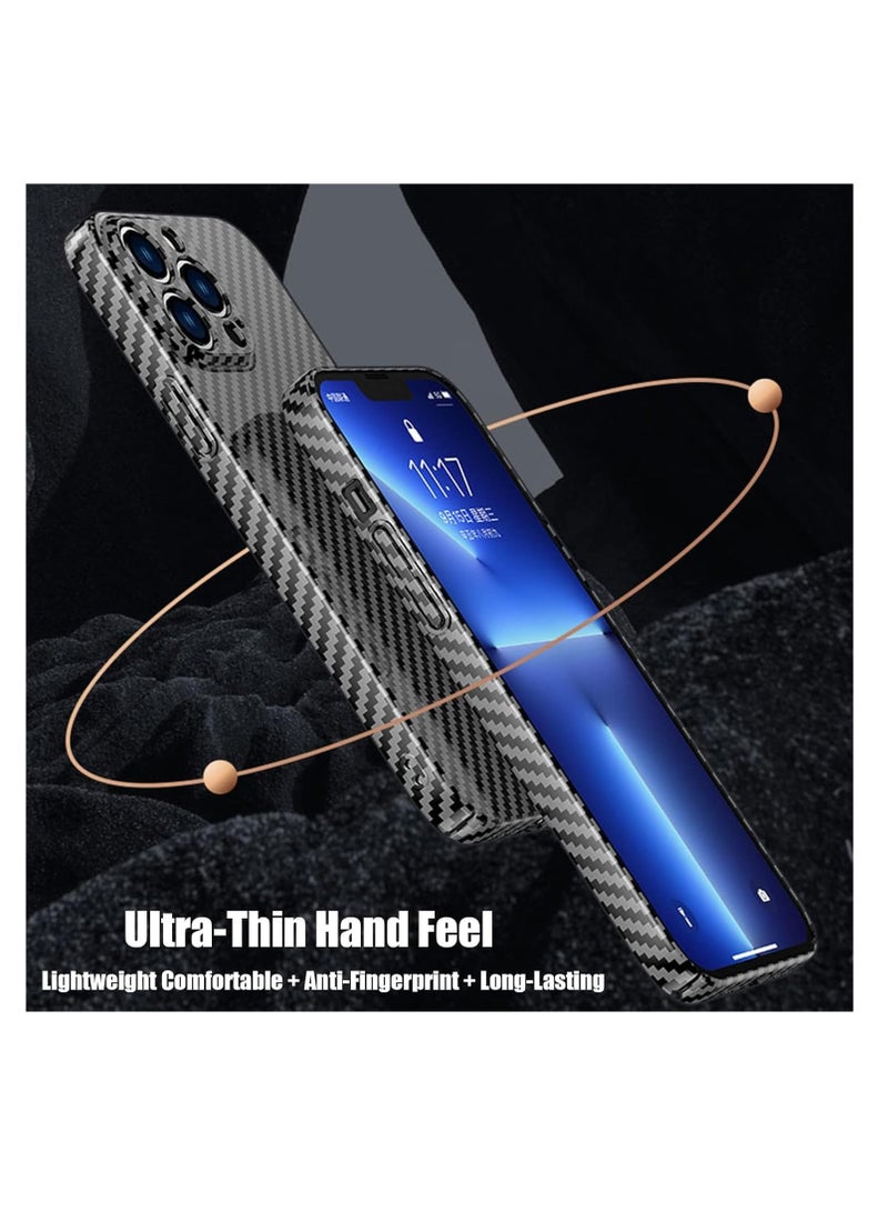 Aookay Magnetic Case for iPhone 16 Pro Max Case, Carbon Fiber Slim Ultra Thin Aramid Fiber Anti-Scratch Shockproof Phone Case (Navy Blue) - Image 5