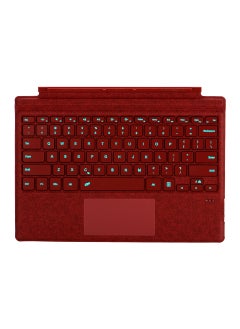 Wireless Bluetooth Keyboard Protective Cover Suitable For Surface Pro4 5 6 7 8 9X10 11 Tablet Keyboard Computer And Office Acces Red cloth feel red with backlight