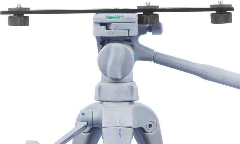 iBOLT 10 inch Tripod Camera Slider Bar with 3 Camera (_ inch) Screw attachments- Great for Adding Additional Microphones, LED Lights, Camera Flash, Monitors, etc.- DSLR Cameras, GoPros, Video Cameras - Image 4