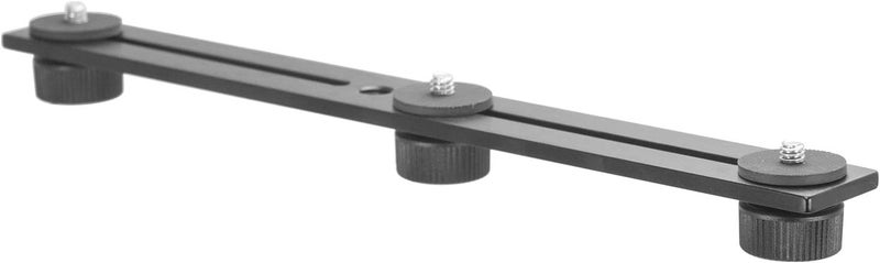 iBOLT 10 inch Tripod Camera Slider Bar with 3 Camera (_ inch) Screw attachments- Great for Adding Additional Microphones, LED Lights, Camera Flash, Monitors, etc.- DSLR Cameras, GoPros, Video Cameras - Image 2