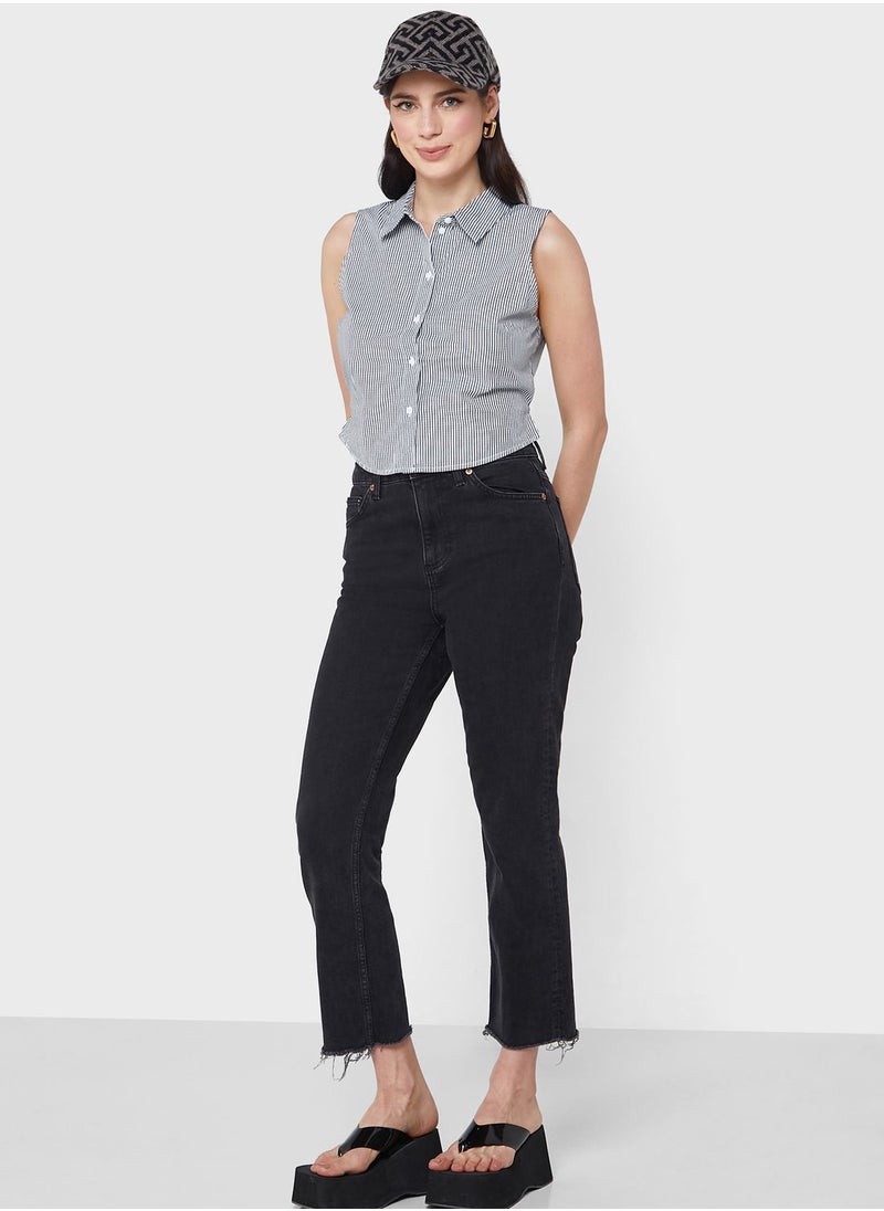 VERO MODA - Striped Button Down Shirt - Image 1