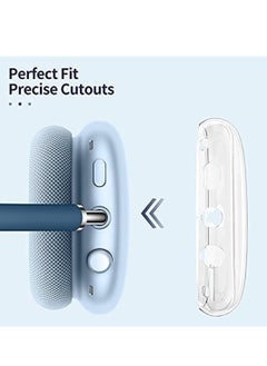Generic Silicone Soft TPU Clear Anti-Scratch Protective Cover Clear Case for Apple AirPods Max for AirPod Max Waterproof Headphones Protector Case for Airpods Max Accessories Accessories (Clear)  - Image 4