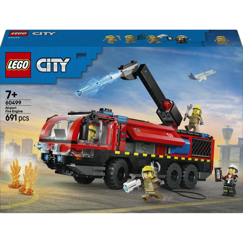 LEGO City Airport Fire Engine - Toy Truck Building Set 60499  (Age 7+, 691 Pieces) - Image 2