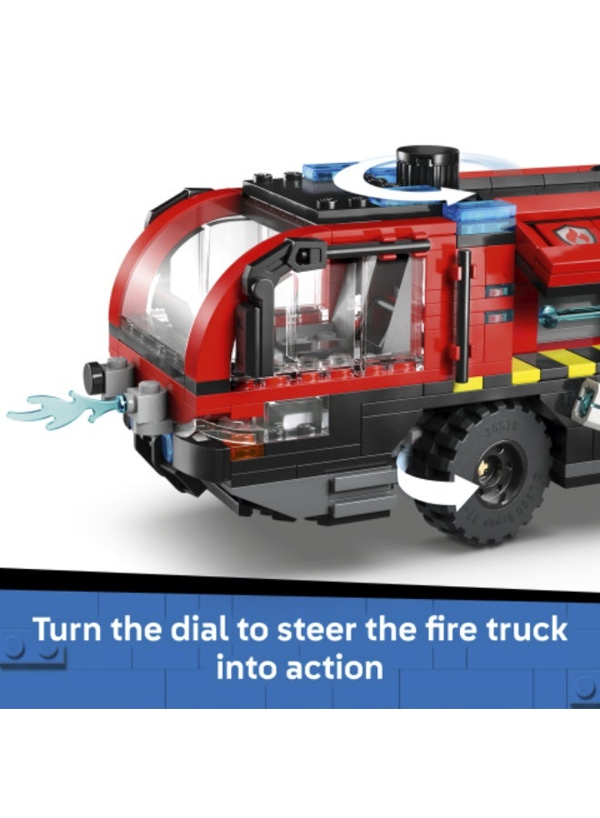 LEGO City Airport Fire Engine - Toy Truck Building Set 60499  (Age 7+, 691 Pieces) - Image 5
