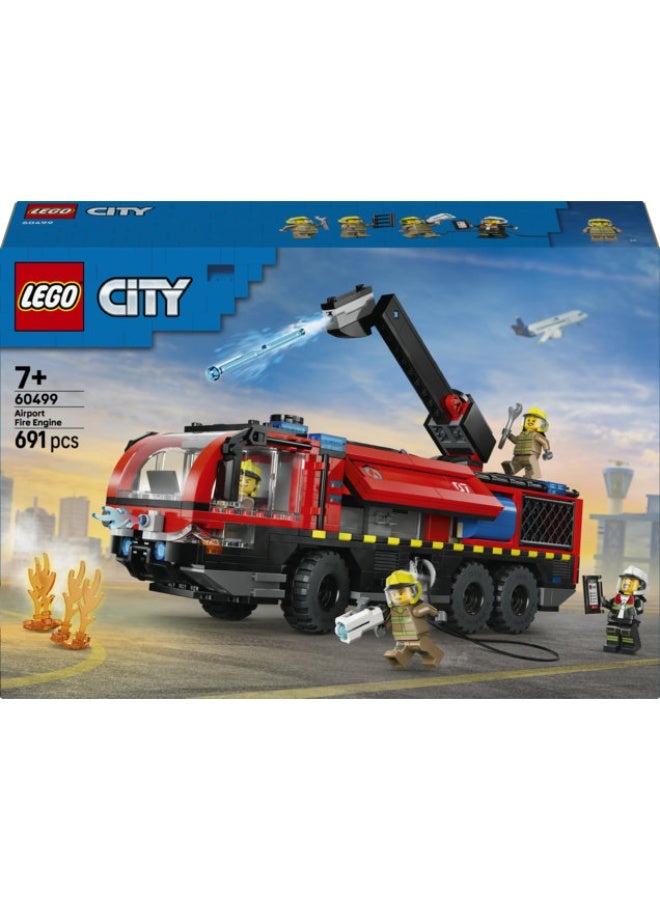 LEGO City Airport Fire Engine - Toy Truck Building Set 60499  (Age 7+, 691 Pieces) - Image 2