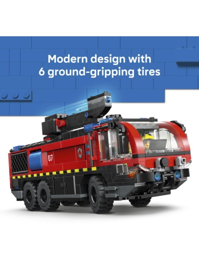 LEGO City Airport Fire Engine - Toy Truck Building Set 60499  (Age 7+, 691 Pieces) - Image 4
