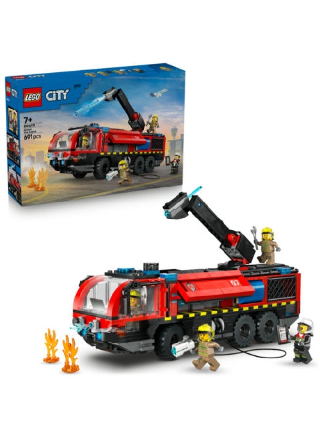 LEGO City Airport Fire Engine - Toy Truck Building Set 60499  (Age 7+, 691 Pieces) - Image 1