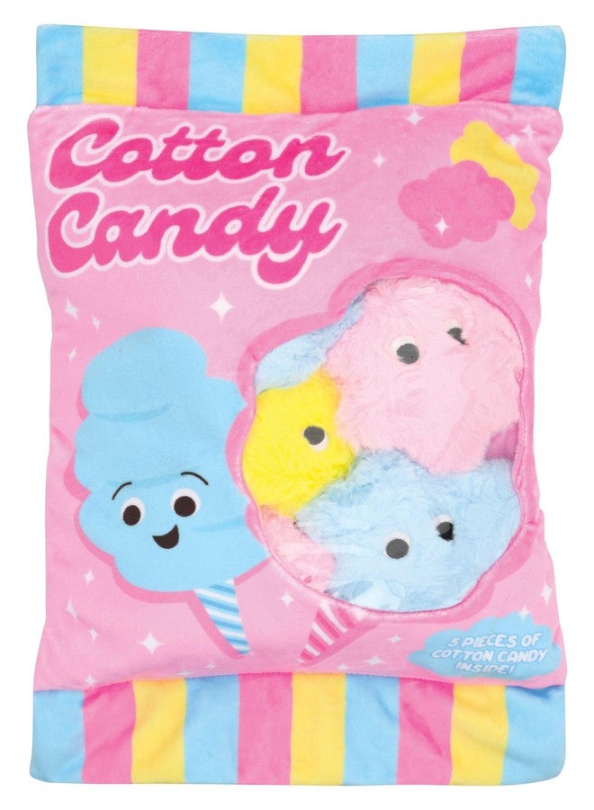 iscream Play with Your Food! Cotton Candy 17" x 11" Play Pillow Set with Embroidered Accents - Image 1