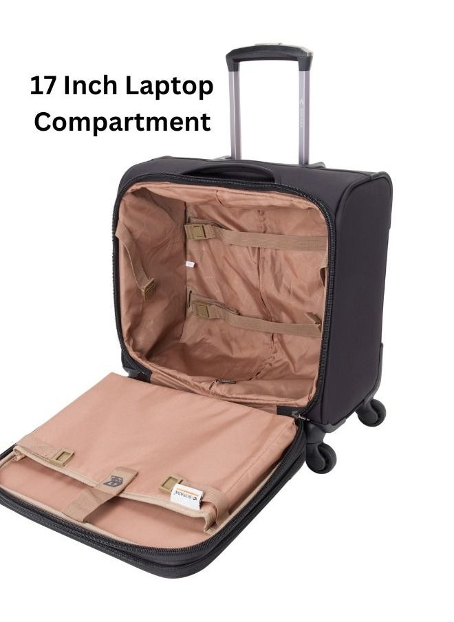 SONADA Rolling Laptop Case, Pilot Business Bag for Travel And Office, TSA Approved Lock  - Image 3