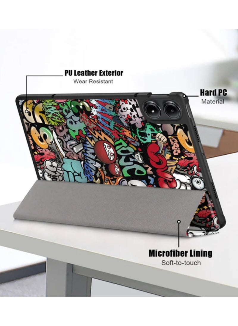 Generic 1PCS Tri Folding Flip Stand Case for Xiaomi Redmi Pad Pro 2024 12.1 Inch Tablet with Auto Sleep Wake Feature Durable Protective Cover Funda  - Image 5