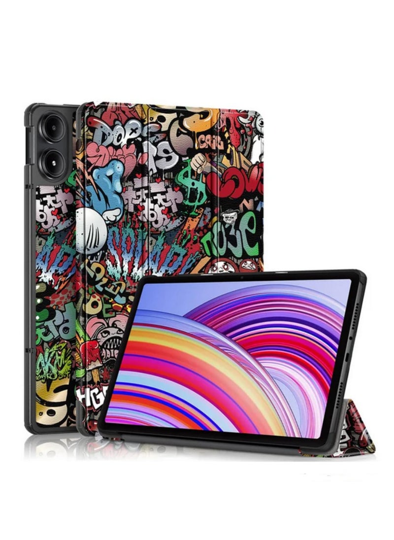 Generic 1PCS Tri Folding Flip Stand Case for Xiaomi Redmi Pad Pro 2024 12.1 Inch Tablet with Auto Sleep Wake Feature Durable Protective Cover Funda  - Image 1