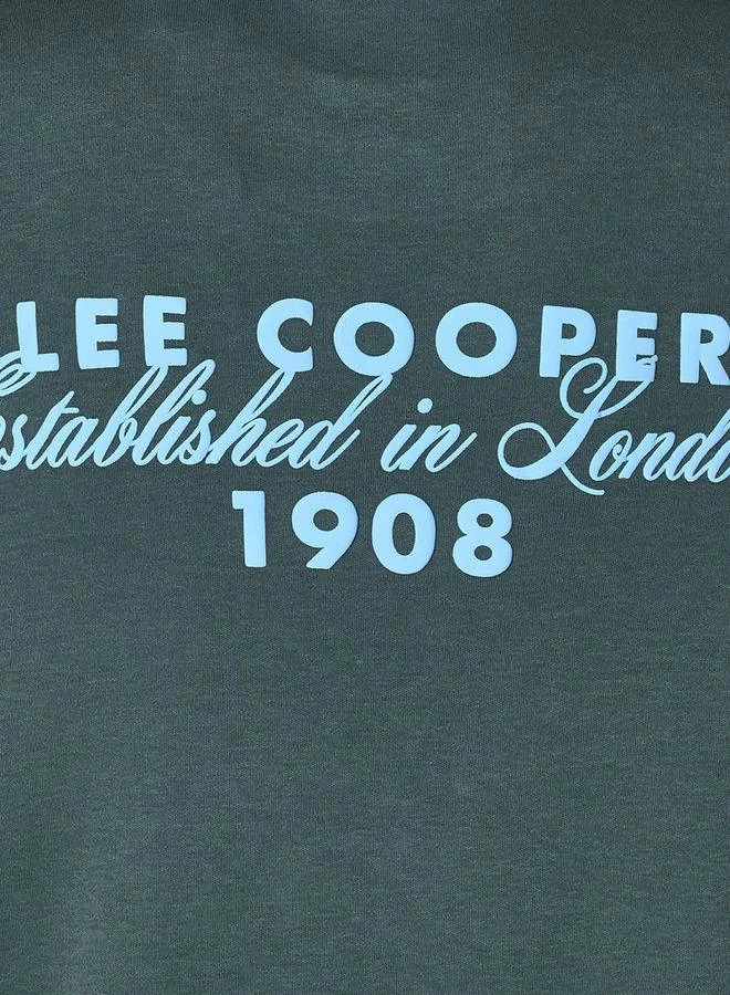 Lee Cooper GREEN Lee Cooper Men Regular Fit Crew Neck Short Sleeve Printed T Shirt for Men | Best Price UAE