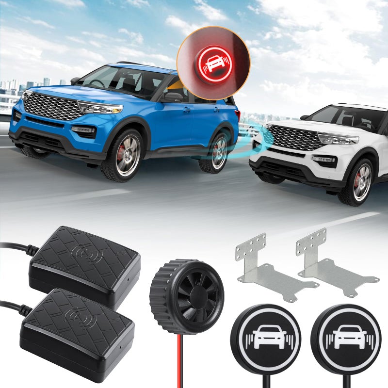 BlueDex Universal Blind Spot Monitoring Assistant DC12V Car Lane Changing Warning 24Ghz Millimeter Wave Sensor Detection System - Image 3