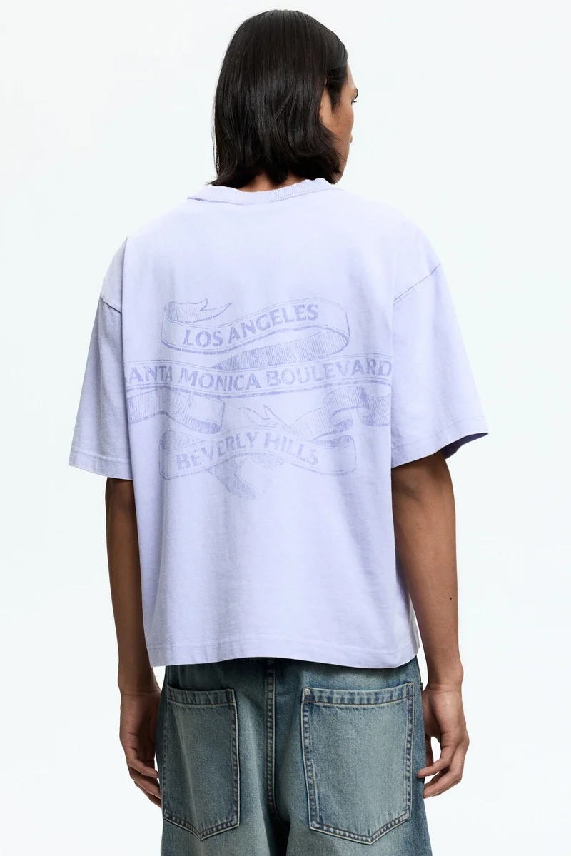 H&M  Loose Fit Printed T-shirt for Men | Best Price UAE