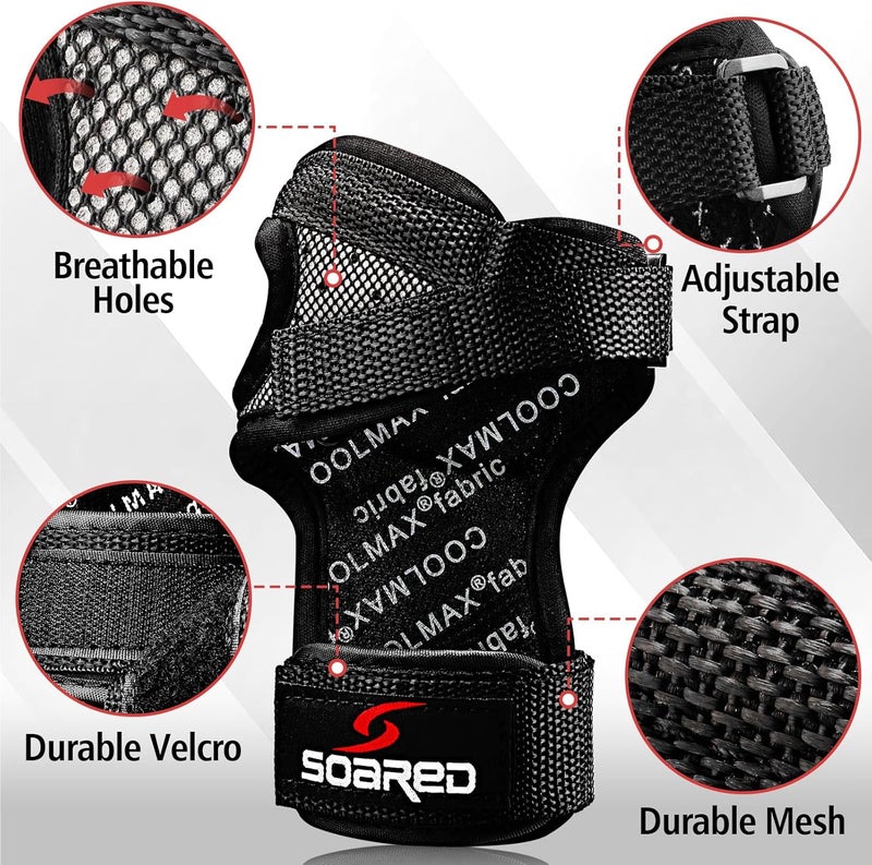 KULEDM Wrist Guard Protective Gear Wrist Brace Impact Sport Wrist Support for Skating Skateboard Snowboarding Skiing Motocross - Image 3