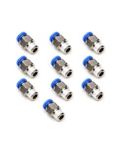 Generic PU Pipe Fittings Polyurethane Pneumatic Pipe Push in to Connect Fittings Male Socket Pack of 5, 12mmx1/4"  - Image 1
