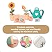 umu Wooden Garden Play Set 30 Pcs Kids Gardening Toy with Watering Can Shovel Rake Basket Accessories Outdoor Pretend Play Tool Set for Boys Girls Ages 3 4 5 6 - Image 4