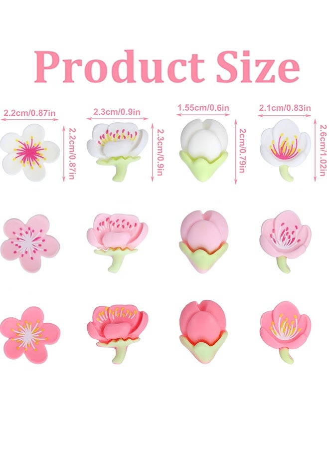 12 قطعة مغناطيسات ثلاجة زهور جميلة زخارف زهور لطيفة للثلاجة والخزانة واللوح الأبيض ومغناطيسات المطبخ أشياء لطيفة للمكتب المنزلي وتجمعات العيد وزخارف الحفلات وتنظيم الفصول الدراسية - Image 4