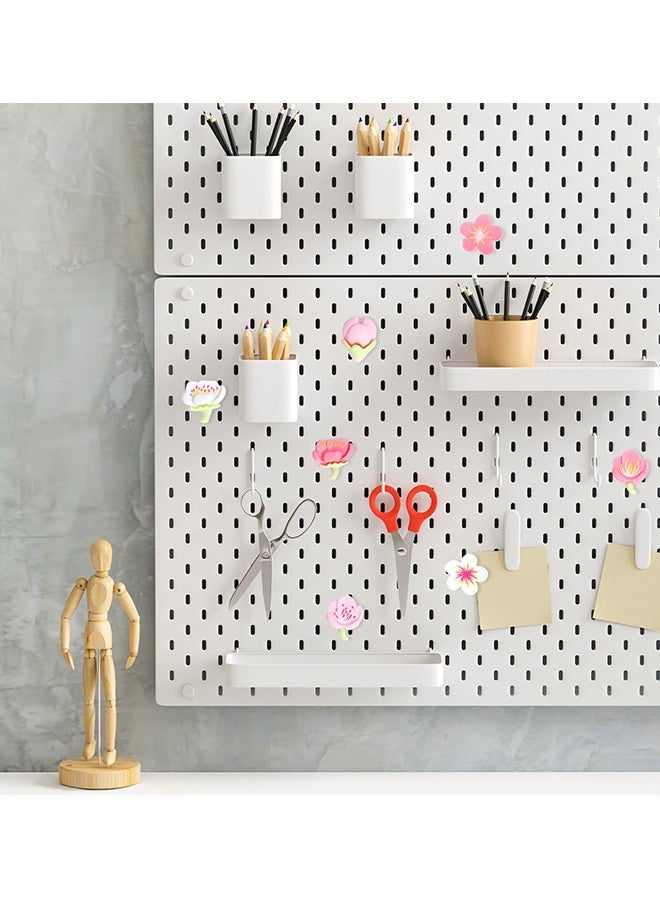 12 قطعة مغناطيسات ثلاجة زهور جميلة زخارف زهور لطيفة للثلاجة والخزانة واللوح الأبيض ومغناطيسات المطبخ أشياء لطيفة للمكتب المنزلي وتجمعات العيد وزخارف الحفلات وتنظيم الفصول الدراسية - Image 3