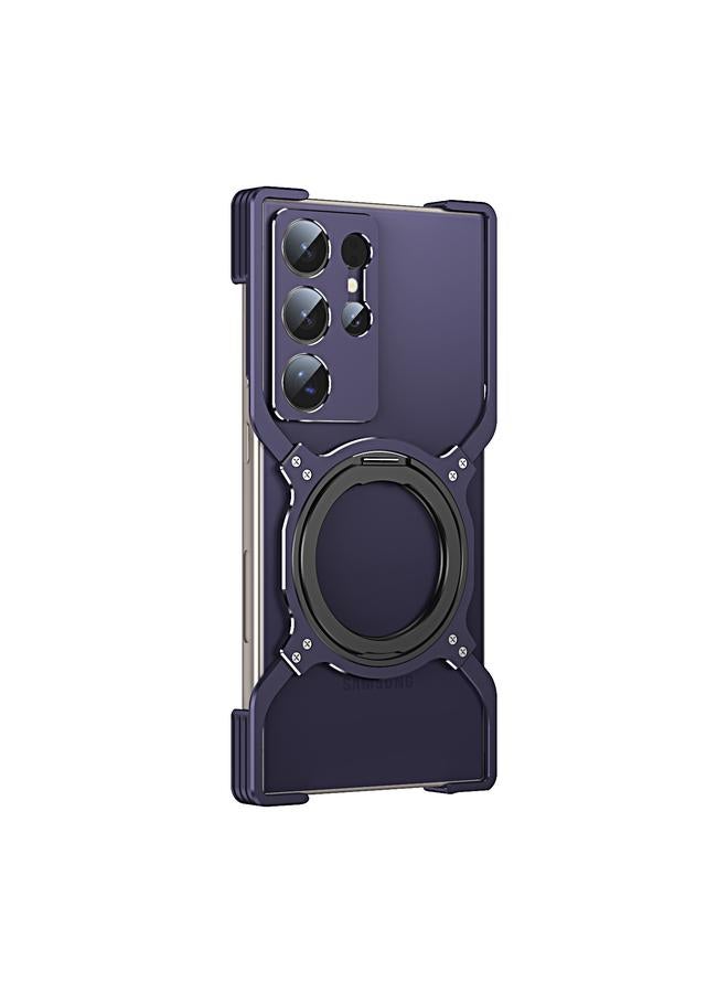 S-TOP Case For Samsung Galaxy S24 Ultra 5G Mechanical Arm Borderless MagSafe Holder Metal Phone Case - Image 2