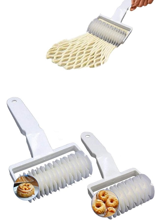 أوزيغالور طقم قطاعة معجنات شعرية - 2 علبة، 2 حجم، للفطائر والبيتزا والحرف اليدوية - Image 1