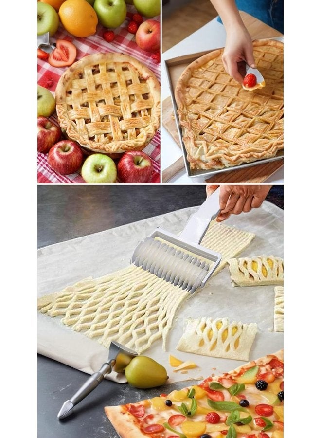 أوزيغالور طقم قطاعة معجنات شعرية - 2 علبة، 2 حجم، للفطائر والبيتزا والحرف اليدوية - Image 5