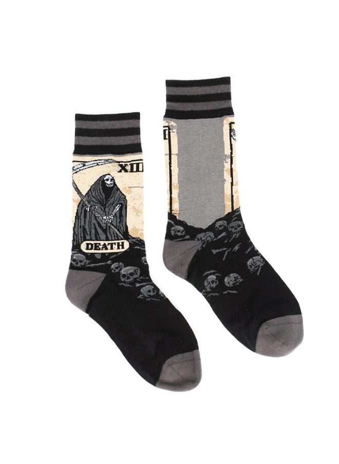 KUYING Fashion Anti Slip Breathable Sports Socks Four Piece Set 