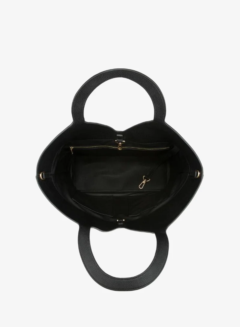Veganologie  Maze Tote Bag in Black Made from 18 Recycled Bottles for Women | Best Price UAE