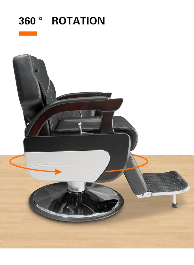 Meishida Hydraulic Recline Barber Chair, Heavy-Duty Salon Styling Chair, Classic Salon Barber Chair Furniture  - Image 4