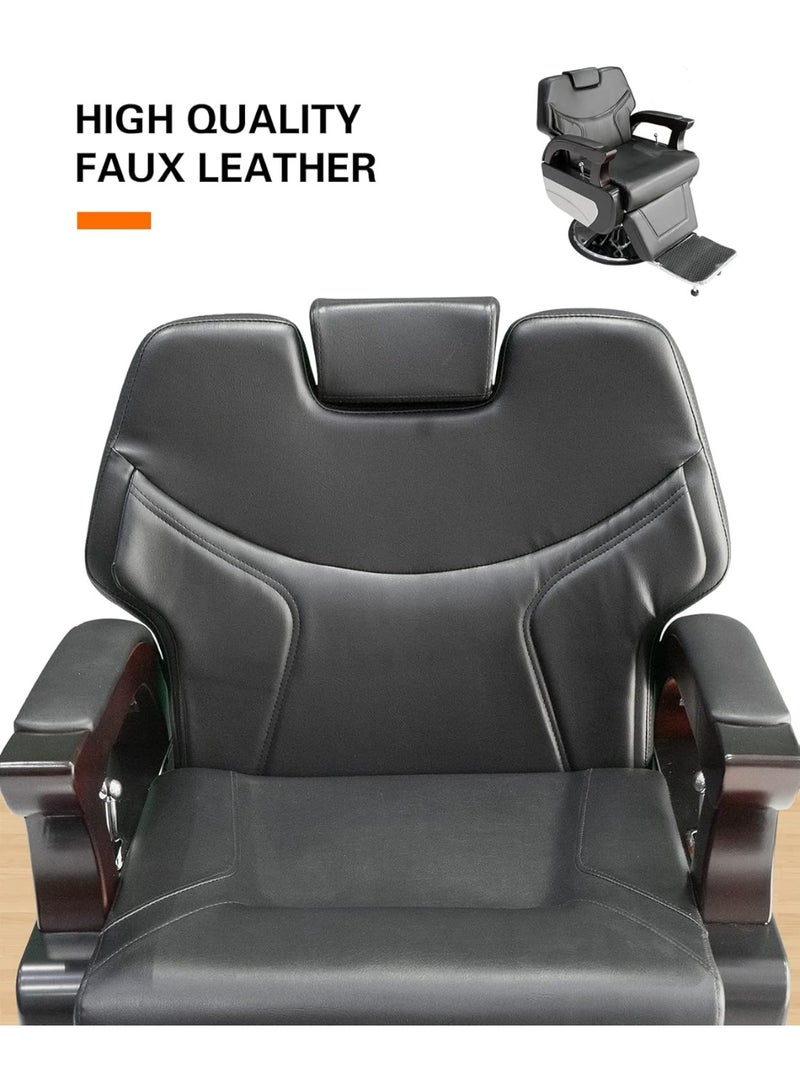 Meishida Hydraulic Recline Barber Chair, Heavy-Duty Salon Styling Chair, Classic Salon Barber Chair Furniture  - Image 3