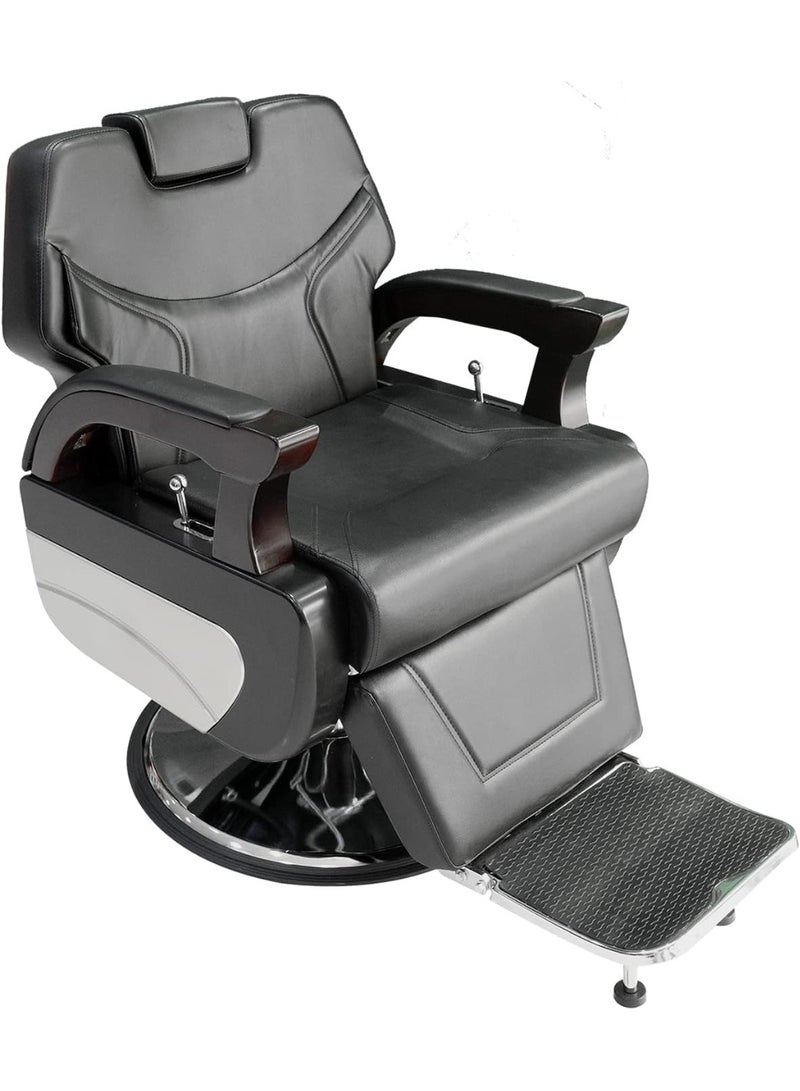 Meishida Hydraulic Recline Barber Chair, Heavy-Duty Salon Styling Chair, Classic Salon Barber Chair Furniture  - Image 1
