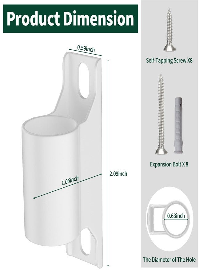 F-pianwe 4-Pack Fence to Wall Anchor for Dog Playpen, Heavy-Duty Playpen Stabilizer for Indoor/Outdoor, Yard, Doorway, Fireplace Use, Universal Fit (White) - Image 4